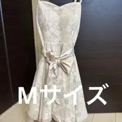レディース　ドレスフラワー柄 レースドレス　Mサイズ