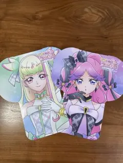 キミとアイドルプリキュア　しまむら　キュアキッス　なりきりワンピース　台紙　2枚