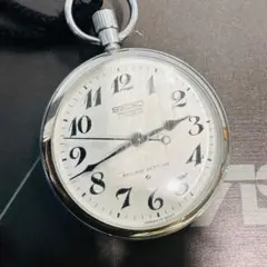 SEIKO SECOND SETTING ポケットウォッチ シルバ―