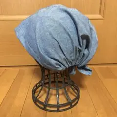 バンダナキャップ ブルー　ダンガリー