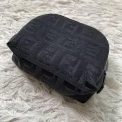 FENDI フェンディ ズッキーノ ミニポーチ 小物入れ ブラック