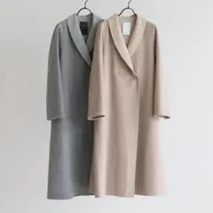 ノーブル Noble ウール ロング リバー コート ショールカラー