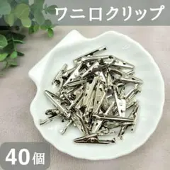 匿名配送　ワニ口　クリップ　40個　エコクラフト　PP　テープ　バンド　手作り