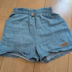 petit main ウサギ刺繍ハーフパンツ 100cm