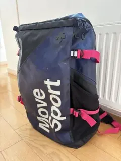 Move Sport バスケットボール用リュック ネイビー/ブラック/ピンク MOVESPORT ムーブスポーツ - リュック・バックパック -デサント