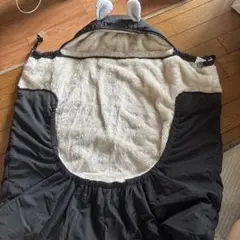 ブラック抱っこひもカバー 耳付き