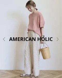 新品AMERICAN HOLIC★UVカット+接触冷感コクーンカットプルオーバー