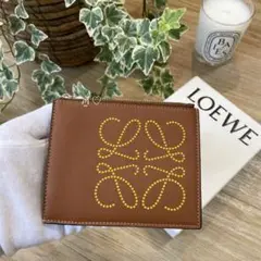 LOEWE ロエベ ブランドコインカードホルダー アナグラム コンパクトミニ財布