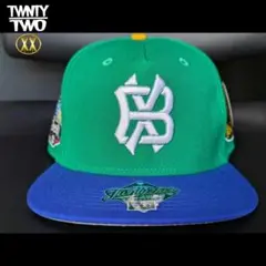 TWNTY TWO BXロゴ限定 グリーン×ブルーキャップ
