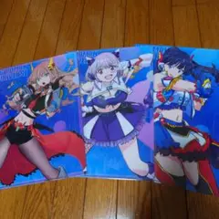 グリッドマン　ドン・キホーテ　ユニバース　夢芽　アカネ　六花　クリアファイル