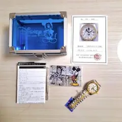 ミッキーマウス 85周年限定腕時計　オルゴール　替えベゼル　ケース ⭐️ミッキーマウス 85周年限定腕時計⭐️ オルゴール 替えベゼル