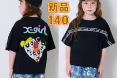 新品　X-girl　エックスガールパワーパフ バックプリント　半袖Tシャツ