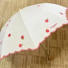 ソニアリキエル　刺繍フルーツ　折りたたみ日傘