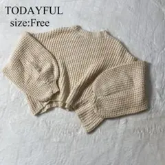 TODAYFUL ドルマンスリーブニット サイズF 匿名配送