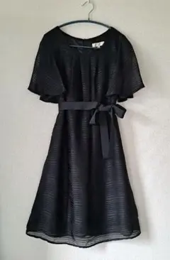【未着用】ワンピースブラック結婚式 パーティ食事会 Mサイズ