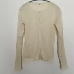 【BALLSEY】訳あり‼️生成り・白　長袖カーディガン 38