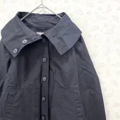 エイチアンドエム ジャケット アウター SS ダークグレー ペプラム きれいめ