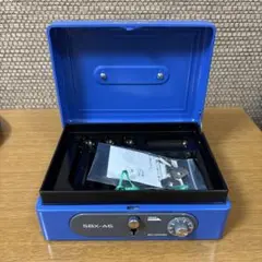 SBX-A6 手提げ金庫 青　アイリスオーヤマ