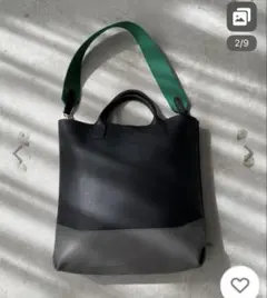 antic rag 2WAY A4対応　 バイカラーショルダートートバッグ
