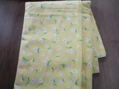 【タイムセール】綿生地　マーガレット　イエロー