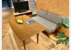 hktohiroさん専用　Unico WICKテーブル(セットソファ別売りあり) セルタン ダイニングテーブルセット 2人 3人 コーナーソファ