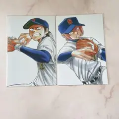 ダイヤのA 原画絵 ポストカード 倉持洋一 小湊春市
