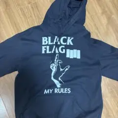 BLACK FLAG パーカー Lサイズ against