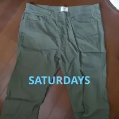 値下げSATURDAYS NYC オリーブグリーンパンツ