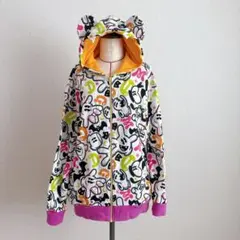 ディズニー　耳付きパーカー　L
