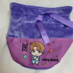 Tiny TAN ふわふわ巾着ポーチ ～DNA ～ JUNG KOOK