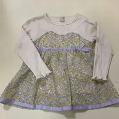 petit main 花柄長袖カットソー 100cm プティマイン