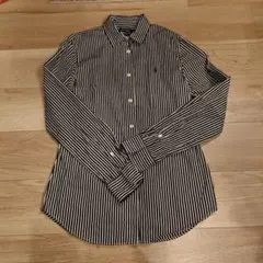 ラルフローレン ストライプ 長袖シャツ M