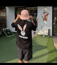即発送！マルボンゴルフ Malbon ウェア シャツ 半袖 トップス男女兼用S