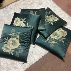 和座布団 高級 紺色 5枚