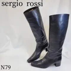 sergio rossi セルジオロッシ ロングブーツ 黒 35.5