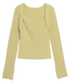 今期完売カラー 希少eimyistoireフェイクボレロニット