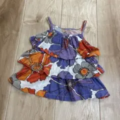カーターズ　花柄　レトロ　キャミソール　フリル