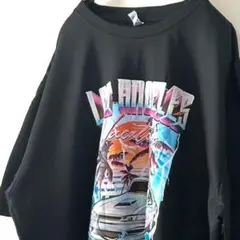ロサンゼルス バケーション 車 Tシャツ XL ブラック 黒 古着