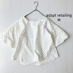 アダプトリテイリング adapt retailing ブラウス 水玉 ボリューム