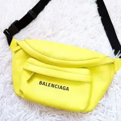 正規品 希少カラー BALENCIAGA バレンシアガ ボディバッグ イエロー