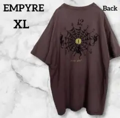1点物✨EMPYRE 蜘蛛の巣デザイン【XL】 Tシャツ グレー系 ストリート