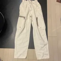 dézert ホワイトカーゴパンツ L