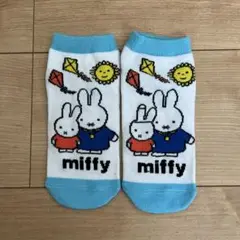 ミッフィー キッズ靴下 ホワイト/ブルー