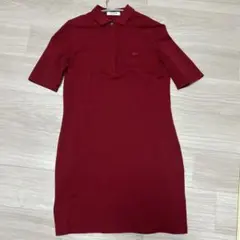 LACOSTE 赤 ポロドレス サイズ40