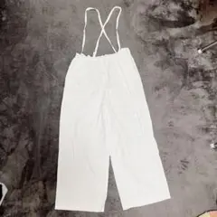 Samansa Mos2 サマンサ モスモス ワイド パンツ 肩紐 付き