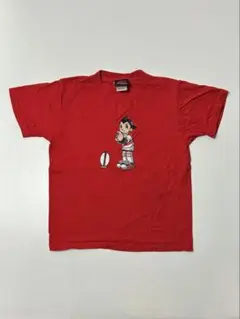 Canterbury レッド　ラグビー　半袖Tシャツ　鉄腕アトム　Sサイズ