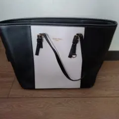 レザー シンプル トートバッグ モノトーン