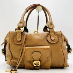 ✨かわいいの極み✨Chloe トートバッグ 肩掛け パディントン 南京錠 レザー