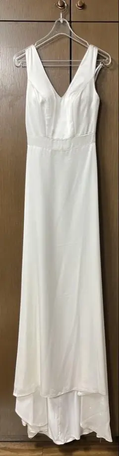 ウェディングドレス　ロングドレス　白　美品　7号