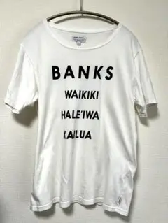 BANKS バンクス メンズTシャツ ホワイト Sサイズ